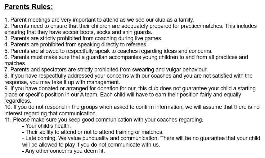 Parent Rules
